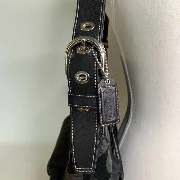 Vintage black Coach shoulder and - Picture 5 of 8